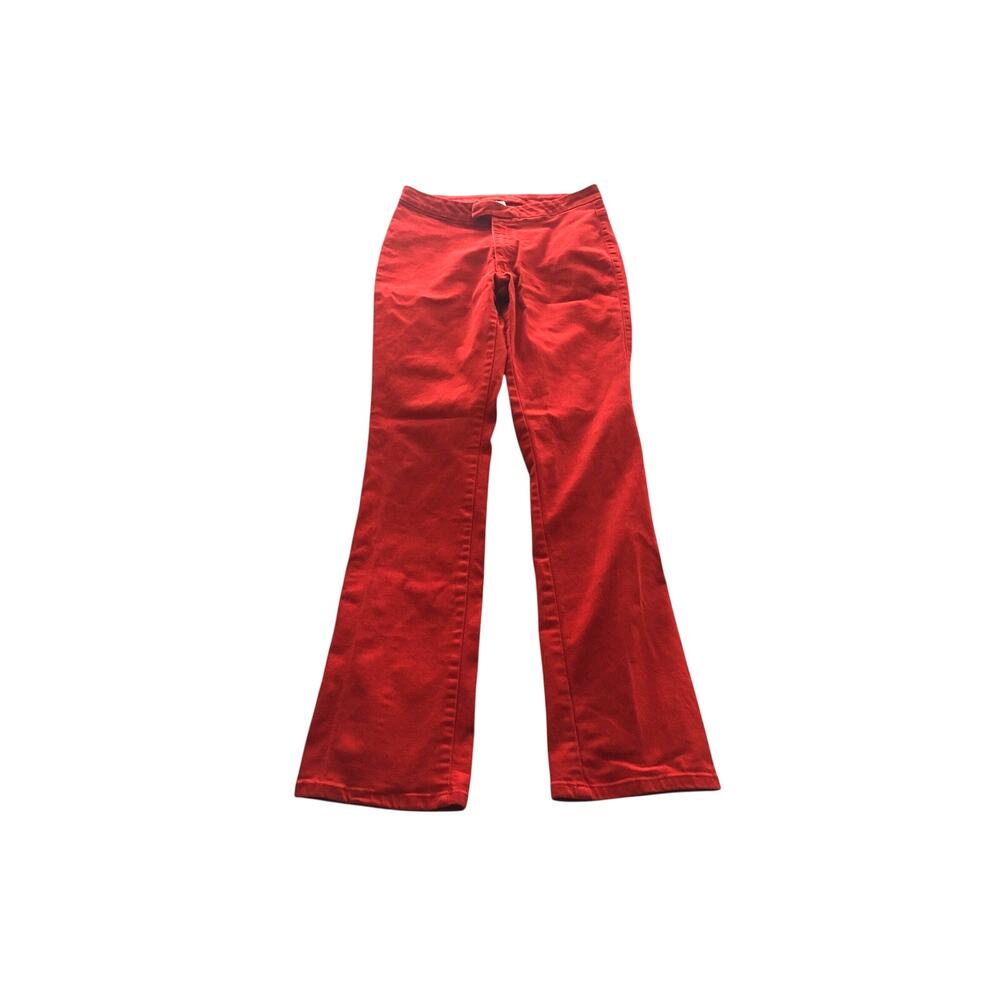 Calvin Klein Bootcut Stretch Pants Bright Red Size 3 No Back Pockets